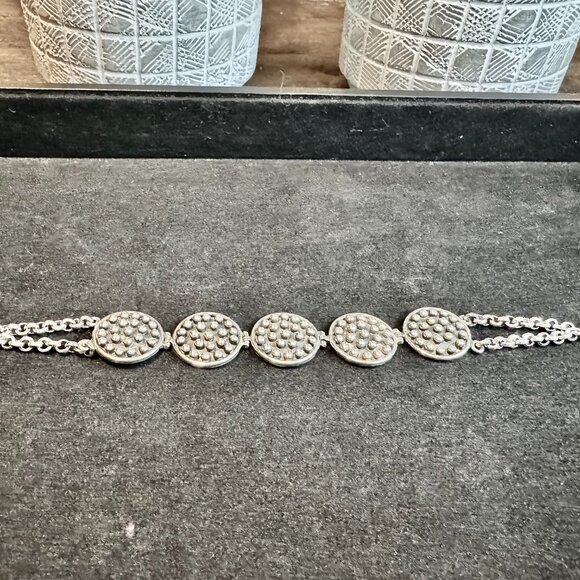 Beautiful Peruvian 950 Oxidized Sterling Silver Bracelet - Picture 5 of 11